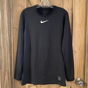 Nike Pro Dri Fit Long Sleeve Shirt Mens Size M Black
Polyester Stretch
